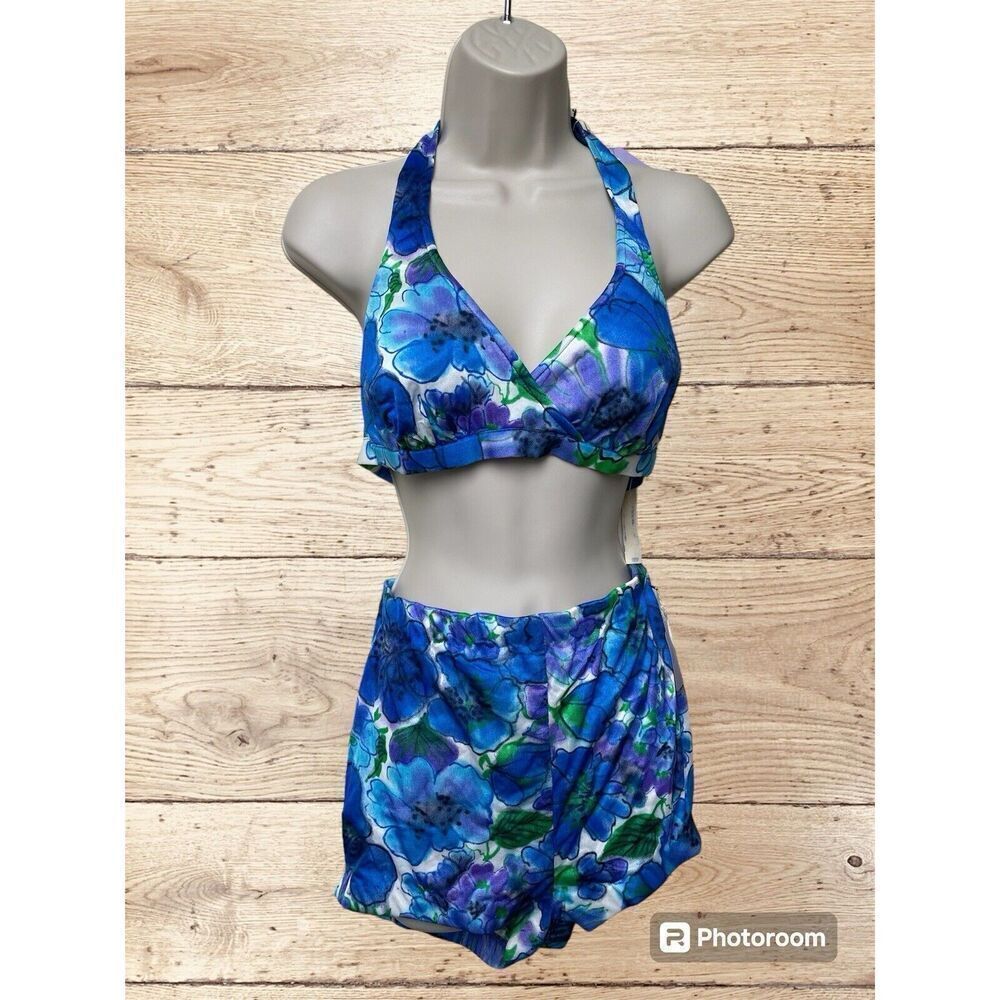 Vintage Sirena Retro Bikini Swimsuit Women’s Size 14 Pinup‎